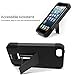 Vakoo 41-VORB-TXA801 iPhone 5/5S Case Slim Fit Dual Layer Armor Defender Rugged Hybrid Heavy Duty Protection Shockproof Drop Proof Cover Case for Apple iPhone 5 5S Built in Kickstand