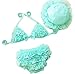 Bywen Girls Swimwear Bikini with Hat Set of 3
