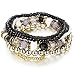 Besteel 7 PCS Boho Jewelry Beaded Bracelets for Women Men Link Wrist Stretch Chain Bracelet Set 3 Colors