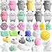 Outee Mochi Squeeze Cat Toys, 36 Pcs Mini Mochi Squishies Mochi Animal Cat Squishies Mini Squishies Stress Relief Animals Squihsy Squeeze Stress Cat Toys Mochi Squeeze Squishies Random