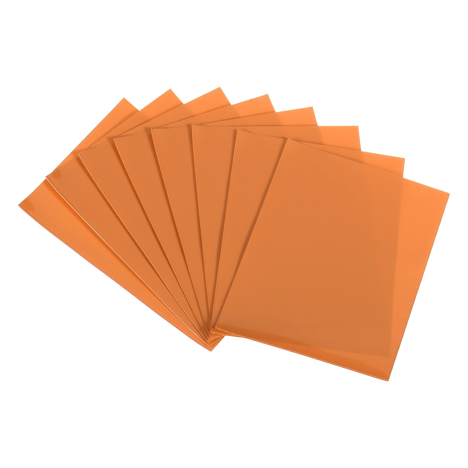 PATIKIL Trading Card Sleeves, 2 Pack/100 Sleeves Soft Inner Protector Waterproof for Deck, and TCG Cards, Orange