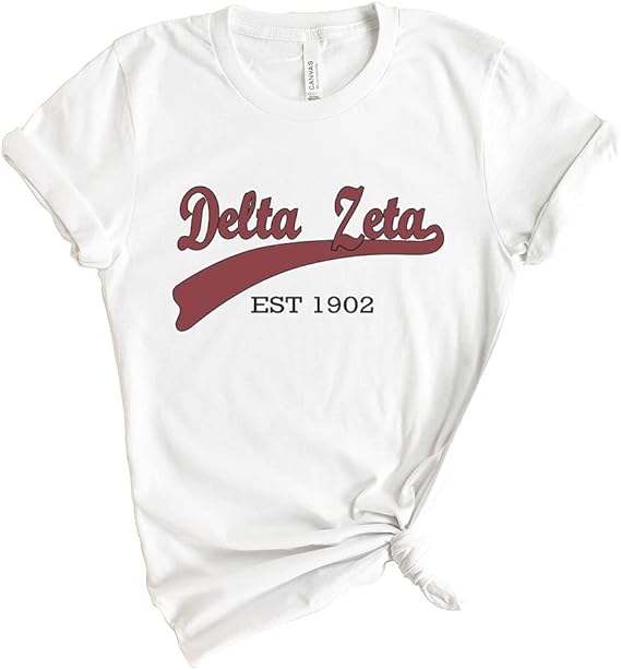 Delta Zeta TShirt DZ Baseball Shirt Delta Zeta Sorority Gift Idea