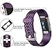 iGK Replacement Bands Compatible For Fitbit Charge 2 Bands, Adjustable Replacement Bands with Metal Clasp Compatible For Fitbit Charge 2 Wristbands Special Edition Plum Small