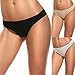 Ekouaer Women's Thong Panties Underwear Assorted 3 Pack