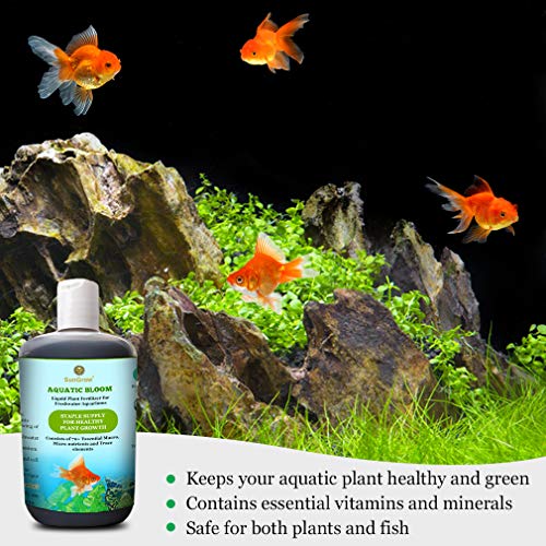 Aquatic Bloom -Liquid Plant Fertilizer for Aquariums-3.5 oz.(100 ml) Organic Ready-to-use Formula -Healthy & Happy Freshwater Plants - 70+ Essential Vitamins, Minerals, Macro & Micronutrients