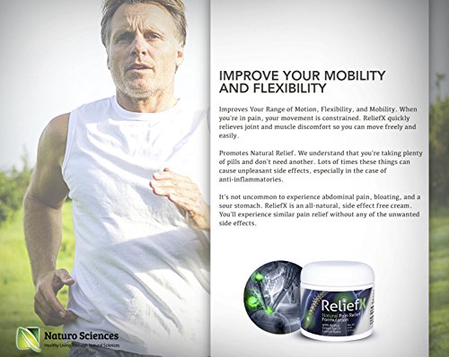 ReliefX 4oz. Pain Relief Cream with Arnica - May Help Relieve Soreness in Muscles, Joints, Feet and Lower Back