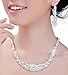 StillCool Women's Rhinestone Crystal Necklace Matching Dangle Earrings Jewelry Sets for Wedding Bridal Prom