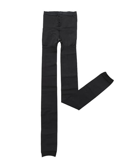sourcing map Damen Kompression Formung Erhöhen Abnehmen elastisch Strumpfhose Leggings, Schwarz-Thick; Ankle Leggings/XS (EU 