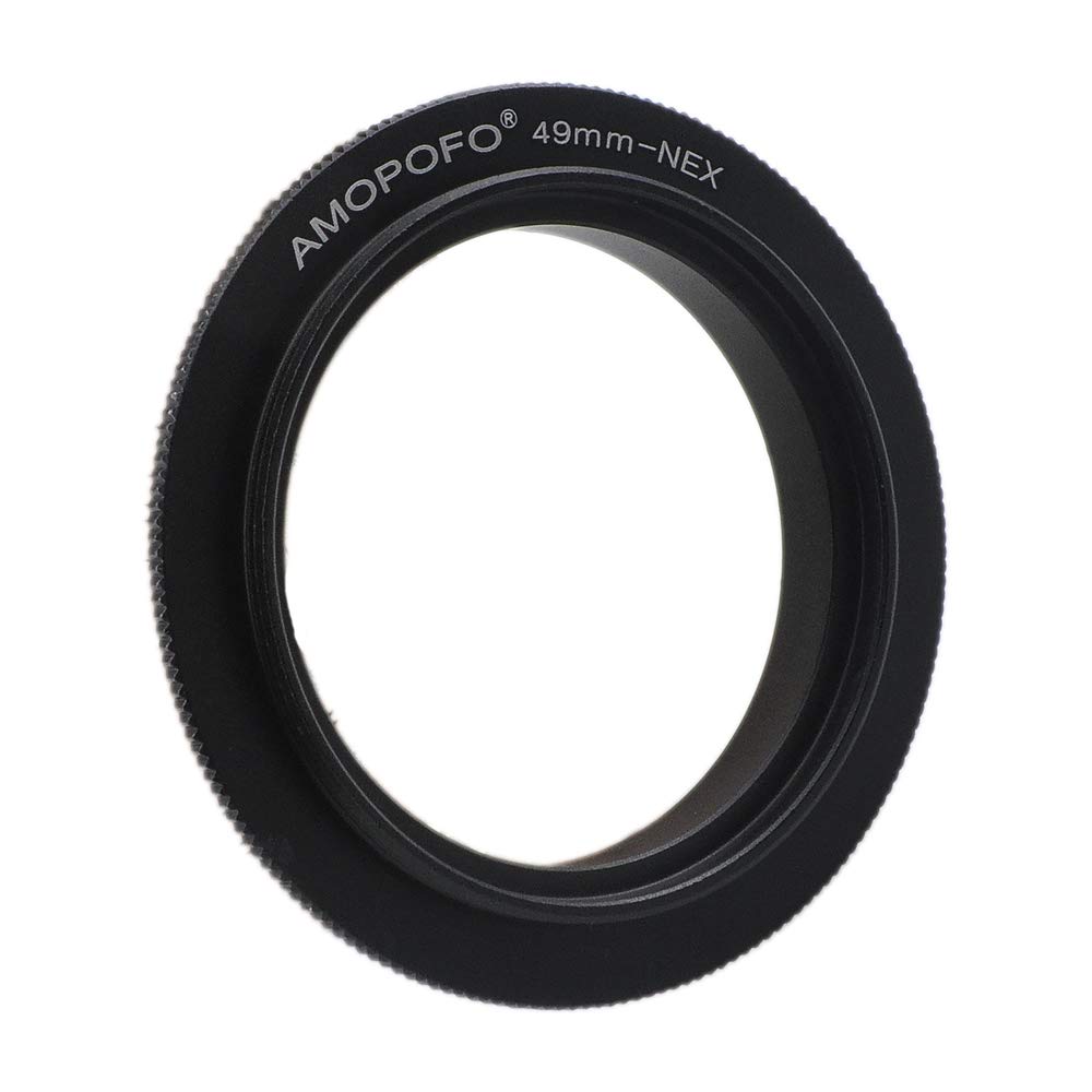 49 mm NEX macro reverse ring, suitable for macro shots, compatible with E-bayonet, A6300, A7, A7R, NEX-6, NEX-5, NEX-3; NEX-5N, NEX-C3, NEX-5R