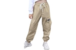 SANGTREE Girls & Women's Cargo Jogger Pants, 3 Years - Women 3XL