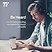 TaoTronics Active Noise Cancelling Bluetooth Headphones Wireless Over Ear Headset Foldable Earphones with Powerful Bass (Dual 40 mm Drivers, 30 Hour Playtime) (Renewed)