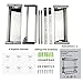 PNBB Stainless Steel Double Towel Bar 24 inch wih 5 Hooks,Bathroom Shelves，Towel Holders Bath,Towel Rack,Bathroom Shelves (40cm)