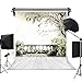 Kate 5x7ft/1.5m(W) x2.2m(H) Wedding Photography Backdrops White Flowers Background Natural Scenery Bridal Shower Photo Studio Props