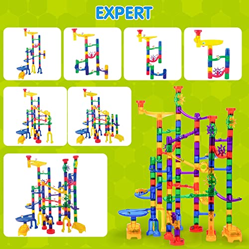 JOYIN 170Pcs Marble Run Premium Toy Set, Construction Building Blocks