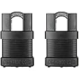 Commando Lock High Security Padlock 2 Pack - Military Grade Ideal for Storage Sheds, Toolboxes, Worksite, Gym Locker Lock, Portable Door Lock, Bolt Cutter Proof, Steel Alloy Design