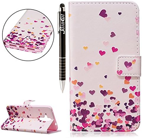 Huawei Mate 9, Huawei Mate 9 Book-Style Leather Mobile Phone Case Wallet Saincat Scratch Bumper Mobile Phone Case Back Cover Retro Butterfly Flower Pattern PU Leather Case Wallet Case Folio Flip Cover Book Style Folding Bag in Leather Look with Stand Function and Card Slot and Magnetic Closure Case Flip Case for Huawei Mate 9