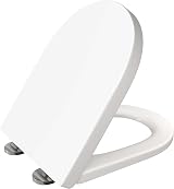 AAN D-Shape Toilet Seat with Soft Close Quick Release Easy Cleaning view 1