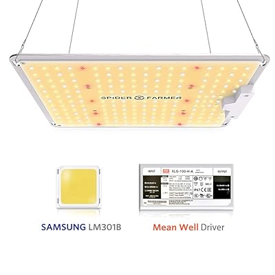 Spider Farmer SF-1000 LED Grow Light Compatible with Samsung LM301B Diodes & Dimmable MeanWell Driver Sunlike Full Spectrum Plants Lights for Indoor Veg and Flower Growing Lamp