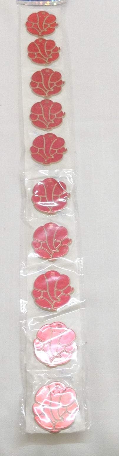 N R Creations Acrylic Ganesh - Stripe of 10 - Window Stickers - Diwali Special - S58