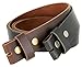 One Piece Full Grain Buffalo/Oil Tanned Leather Replacement Belt Strap or Belt with Buckle 1-1/2