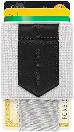 Forbiddden Minimalist Slim Wallet Card Holders - Cash, Coins or Keys (Grey)