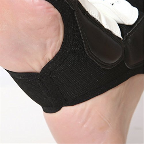 Luerme Taekwondo Foot Protector Protective Gear Professional Boxing Fitness Martial Arts Fight Boxing Punch Bag Sparring Training MMA UFC Thi Leather for Men Women Kids S-2XL (S) - Thumbnail 7