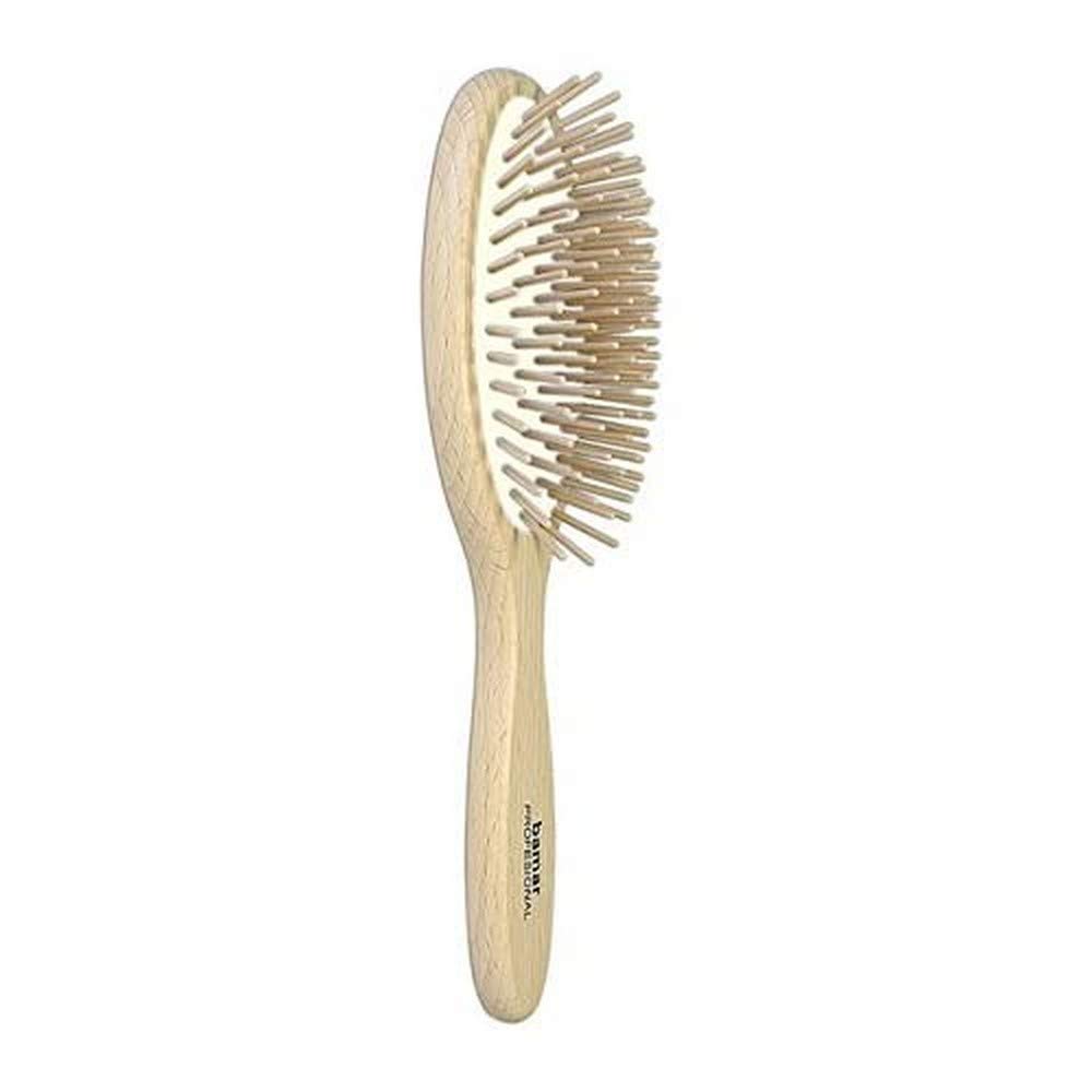 bamar Pneumatic Hairbrush Oval Beech Wood Plectrum Thick Resin