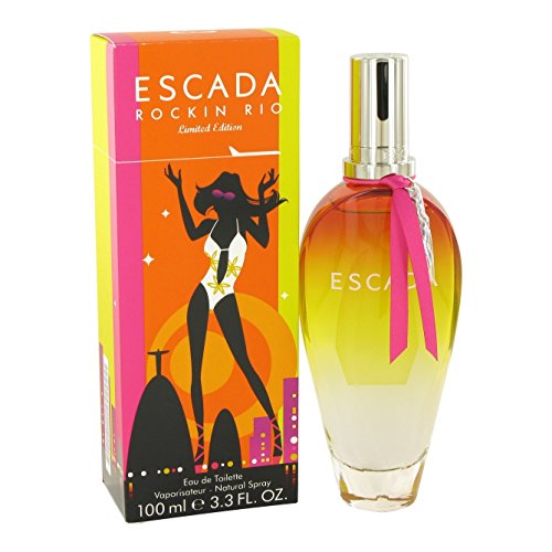Escada 100 ml edt spray, rockin rio, 3.3 fl oz