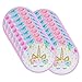 Bright Crescent Unicorn Party Supplies & Decorations - Disposable Tablecloth with Happy Birthday Banner, Plates, Straws, Blowers, 9 Oz Cups, White & Pink Unicorn Balloons – 122pcs, Serves 16 People