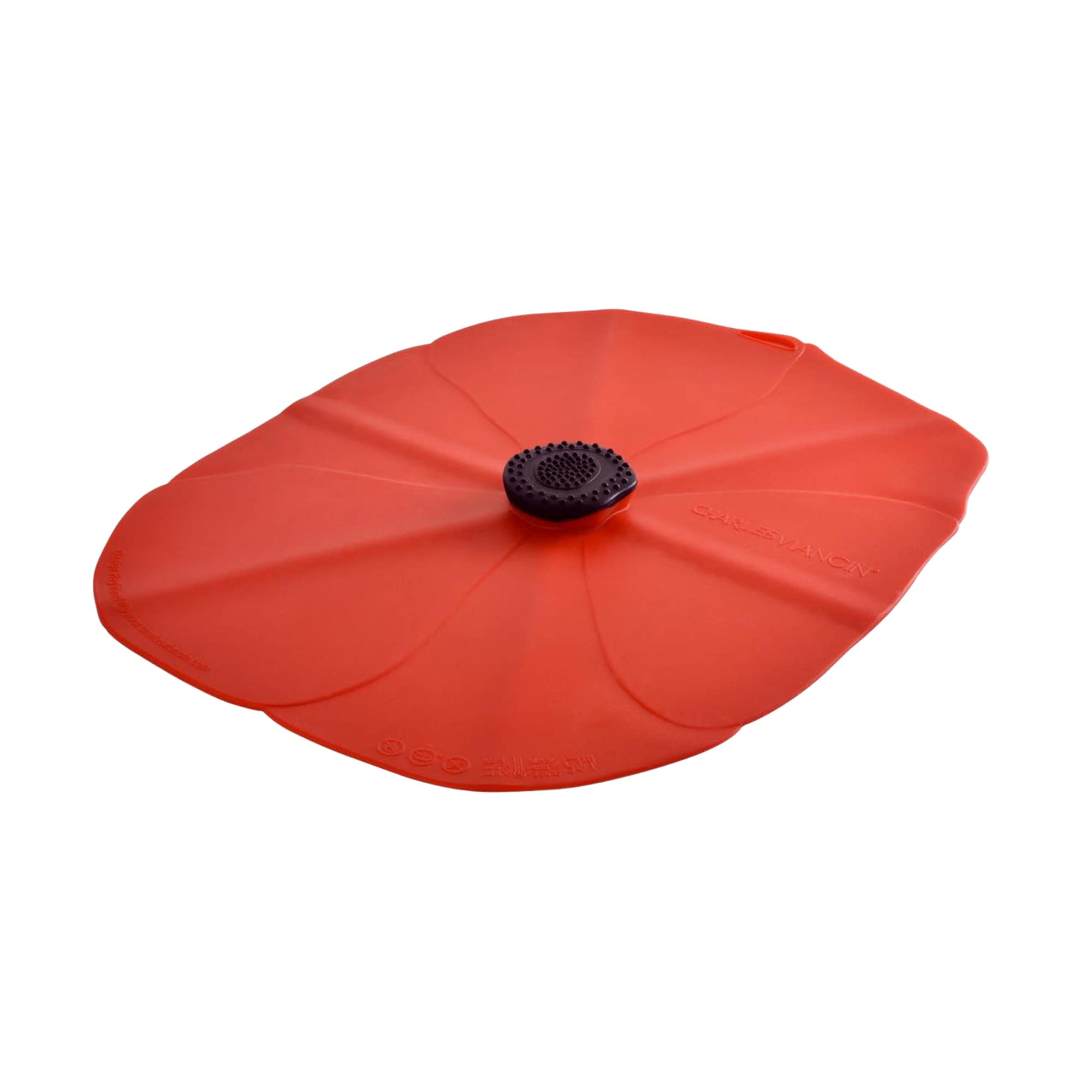 Charles Viancin 2907 Poppy Oblong Lid, Red by Charles Viancin
