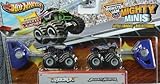 Hot Wheels Monster Jam Mighty Minis Shocker and Bounty Hunter