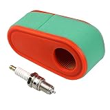 Hipa Air Filter with Spark Plug for MTD Craftsman Troy-Bilt TB330XP TB350XP TB360 TB370 Cub Cadet CC46ES CC999ES Lawn Mower