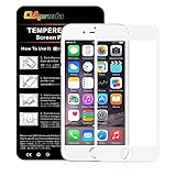 iPhone 7 Plus FULL COVER Screen Protector, OAproda 3D Curved Coverage Tempered Glass, Premium HD 0.3mm Round Angle Anti-Fingerprint Bubble Free Screen Protector film for iPhone 7 Plus 5.5 Inch,White