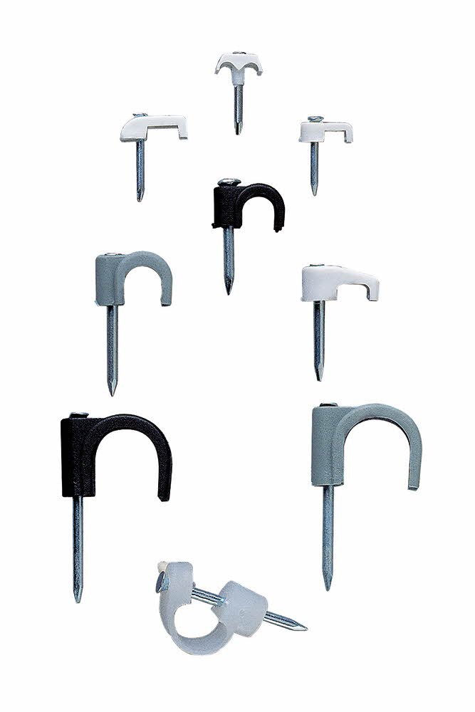 Index grnattv – grapillas of Nylon with Steel Nail Zinc Plated grapilla – Clip – Crampon TV