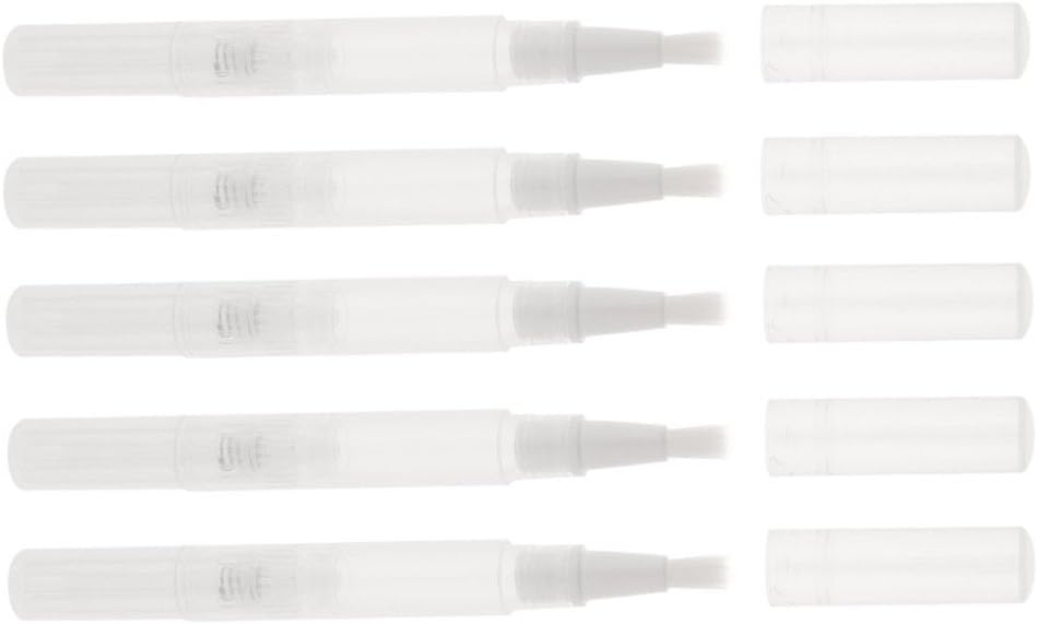 Baomabao 5pcs 3ml Lip Gloss Eyelash Growth Liquid Tube Empty Transparent Twist Pen Cosmetic Container