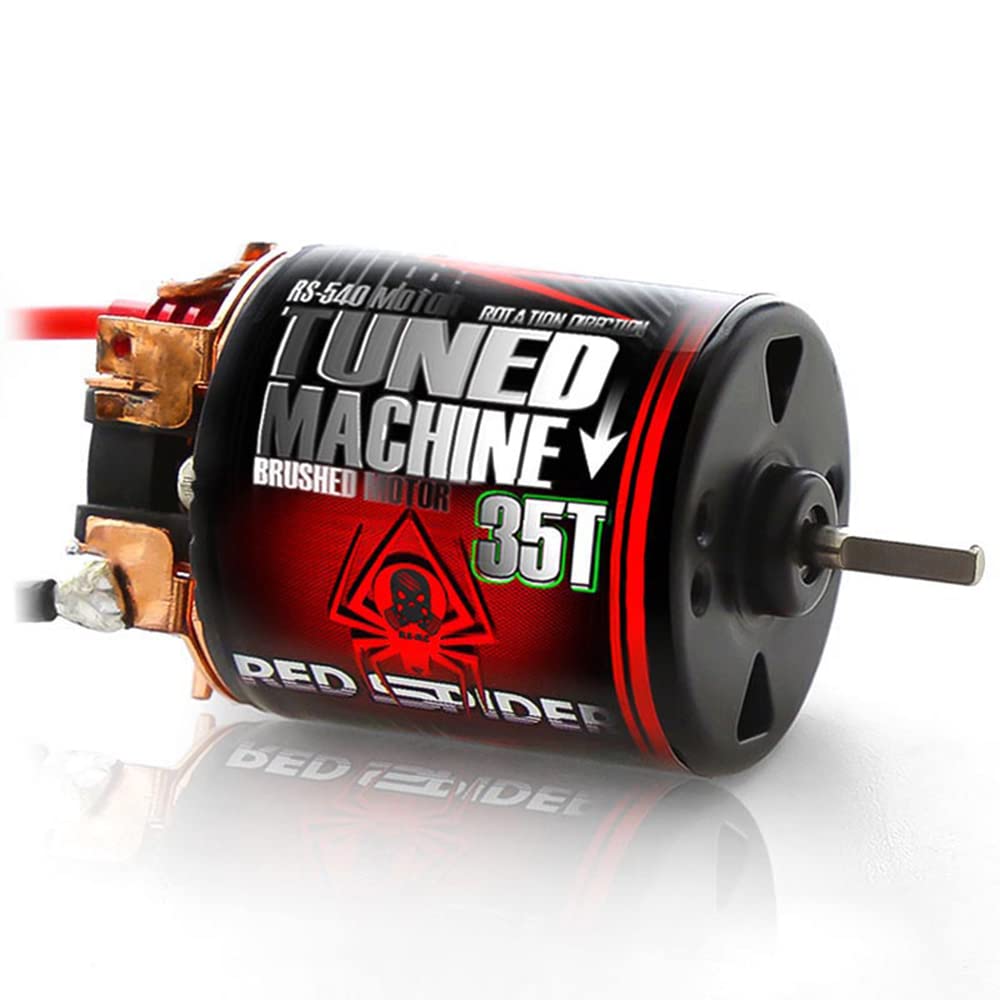 Photo 1 of Chanmoo RC Car Motor Waterproof 540 Brushed Motor 15T 25T 35T 45T 55T 80T for 1/10 RC Crawler Car Axial SCX10 Scx24 Traxxas TRX4 AXI03007 90046 D90 Redcat Gen8 RC Monster Short Truck Car Boat (35T)