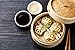 Bamboo Steamer Chinese Food Dumpling Maker - Steaming Basket - Dim Sum Steamer - Dumpling Steamer 9.5 inch - Two Layer Stackable Bamboo Asian Steamer Baskets With Cookbook