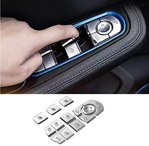 インテリア 車 ドア ウィンドウ スイッチ ボタン トリムカバー 13ピース ポルシェ マカン 14 18用 Autozone