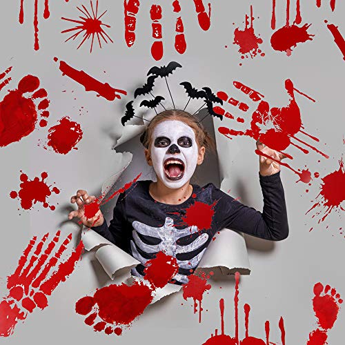 image for Innoo Tech New 3D Bloody Footprints and Handprints to Floor Clings, Wi