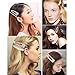 9PCS Glitter Sparkly Rhinestone Hair Clips Pearls Hairpins Hair Barrettes Handmade Shinny Crystal Alligator Hair Clips Hair Accessories for Girls Women Ladies Bridesmaid Wedding Bridal