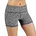 ODODOS Women’s Yoga Short Tummy Control Workout Running Athletic Non See-Through Yoga Shorts with Hidden Pocket,GrayHeather,X-Largethumb 3