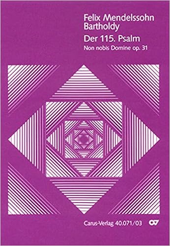 メンデルスゾーン 詩篇 第115 Op 31 独語 ラテン語 Todd編 カールス社 合唱作品 Amazon Com Books