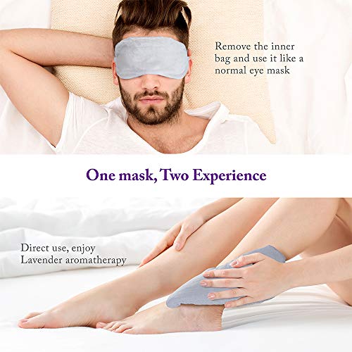Unimi Heated Eye Mask for Dry Eyes, Microwaveble Moist Eye Compress for