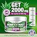 Hemp Cream for Pain Relief - 2000 Mg - Hemp Oil Cream for Sore Muscles & Joint Pain - Hemp Oil, Arnica, Emu Oil - Natural Arthritis & Back Pain Relief - Anti Inflammatory Cream - Made in USA