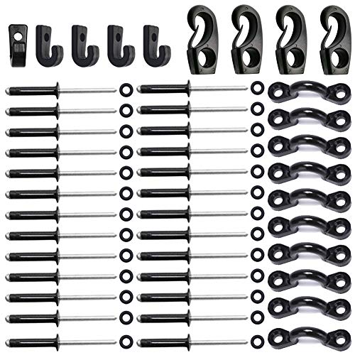 SPORBA Kayak Pad Eye Kit, Expanded Deck Rigging Kit with 5PCS Deck