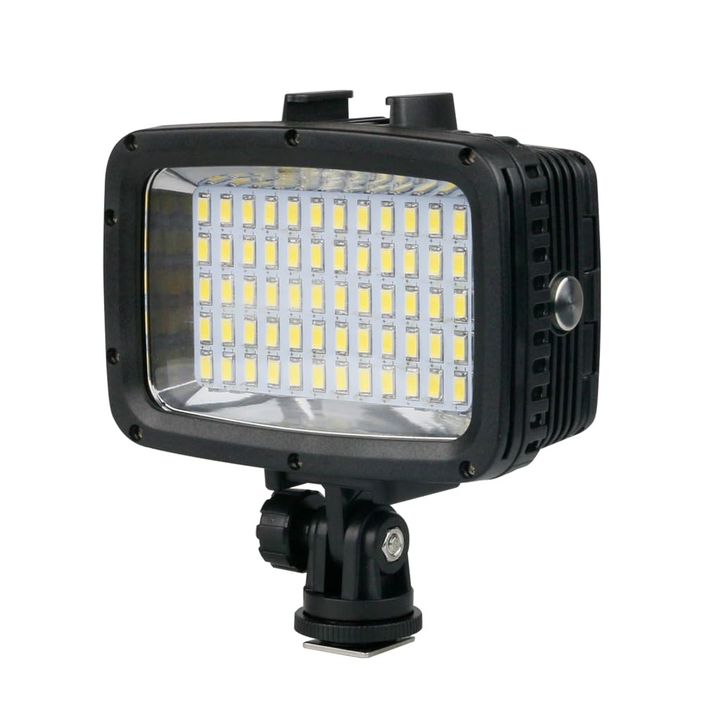 Sea frogs 60pcs LED Diving Fill-in Light Ultra Bright 1800LM Waterproof Underwater 40m 5500K Video Studio Photo Lamp