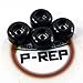 P-REP Fingerboard CNC Lathed Bearing Wheels - Black