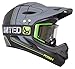 Demon Podium Full Face Mountain Bike Helmet Black with Black Supra Goggle (Large), Black/Green