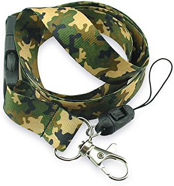 Deluxe Breakaway Lanyard Keychain, Key and ID Card-Badge Holder, Camouflage