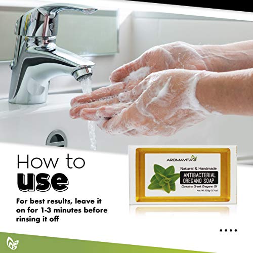 Antibacterial Oregano Oil Soap Natural Antiseptic, Antiviral and
